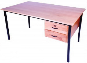 Teachers Table With 2 Drawers<br />1200x700x750mmH<br />21mm Siligna<br />16mm Supawood